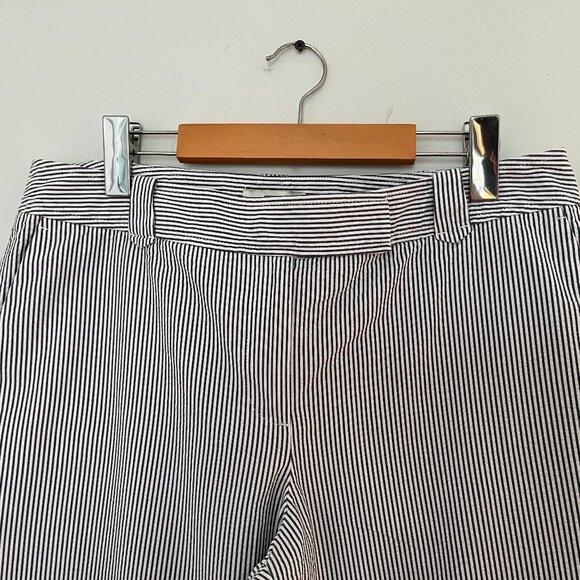 Ann Taylor LOFT Ann Striped Seersucker Pants, Size 10 - Picture 3 of 10